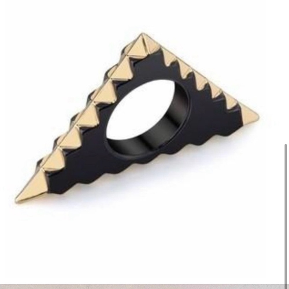 New Rose Gold House of Harlow 1960 Triangle Geometric Ring Size 5